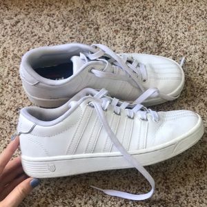 K Swiss white sneakers
